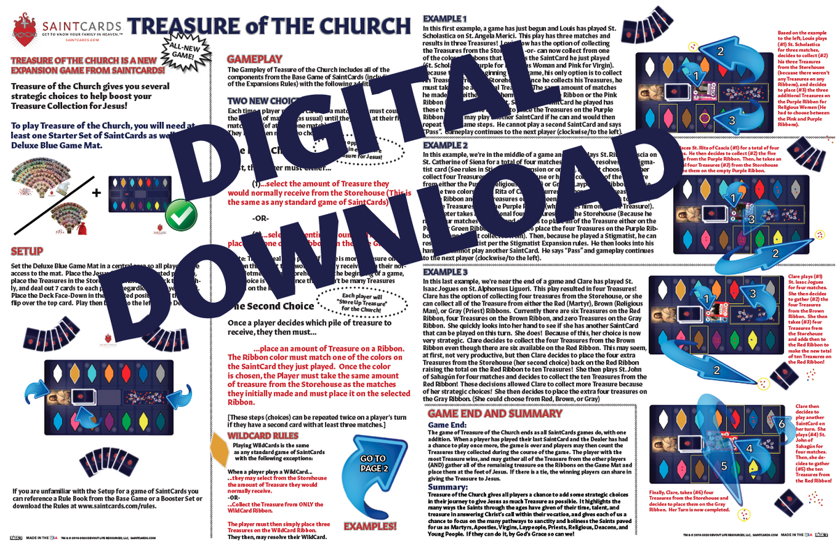 SaintCards: Treasure of the Church Expansion (Digital Download)